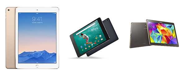 iPad Air 2 vs Nexus 9 vs Galaxy Tab S - slate battle of specs, price and features