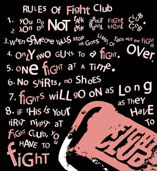 The rules of Fight Club 